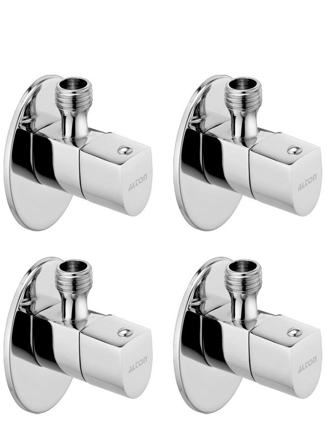 ALTON ARA19026, Brass Angle Valve With Wall Flange, Chrome (4 Pec. Set)